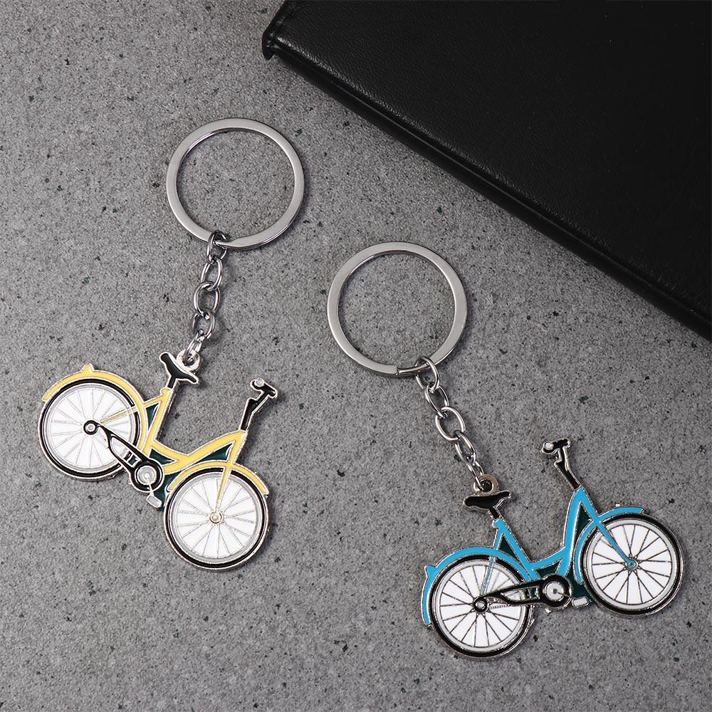 Bike Shaped Bottle Opener Keyring Multifunctional Bike Key Rings Bicycle Keychain  Father's Day