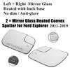 Heated Mirror Glass Left+Right For 2011-19 Explorer Nbb5Z 17K707 L Bb5Z-17K707-U