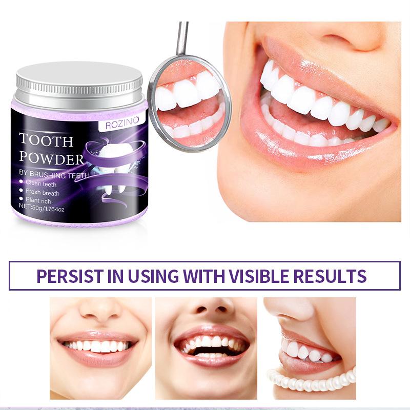 Herbal Tooth Powder 80g | Teeth Whitening, Remove Yellow Stains & Smoke Stains, Fresh Breath, Anti-Odor, Gentle Gum Care