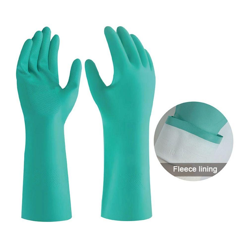 Non Slip Household Cleaning Gloves Reusable Thick Nitrile Gloves Household Cleaning