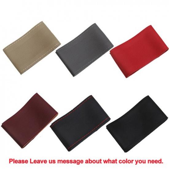 Universal Hand Sewing Car Steering Wheel Cover 6 Colors Wrap Steering-wheel
