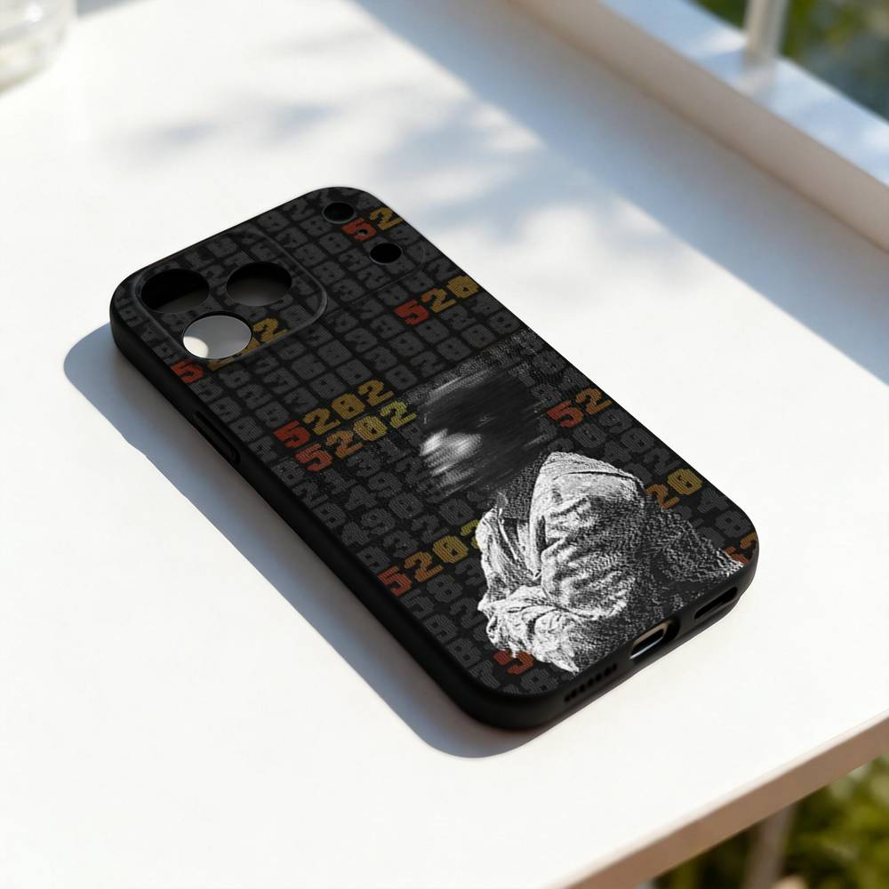 

D-Duki Rapper 5202 Cool Phone Case For iPhone 17,16,15,14,13,12,11,Pro,Max,Plus,E,SE4,Air,Mini Black Precise Hole Matching iPhone13mini