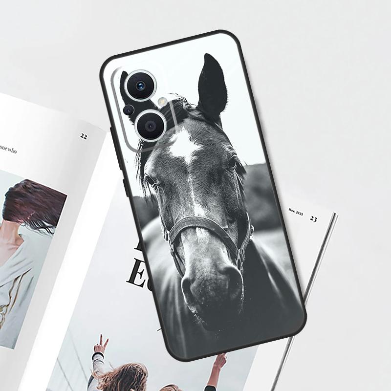 Horse Animal Case For OPPO Find X8 X6 X9 Pro OPPO Reno 14F 11F 12F 13F 7 8 Lite 10 11 12 13 14 Pro Cover