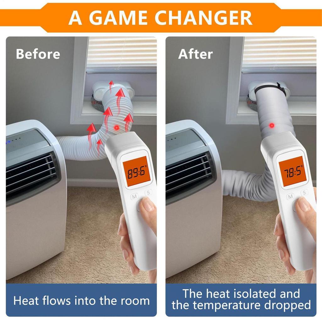 AC Hose Insulation Wrap with 3 adjustable buckle straps portable Air Conditioner Hose Insulated Sleeve For Hotel Home