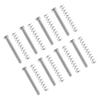 8 Set Guitar Pickup Screw Spring Iron Double Coil Pickup Frame Mounting Screws and Springs Silver