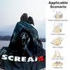 1pc ScreamHorror Outdoor Blanket Lightweight Flannel, Soft & Warm, All Season Use for Sofa, Outdoor, Camping, Living Room, Office, Chair