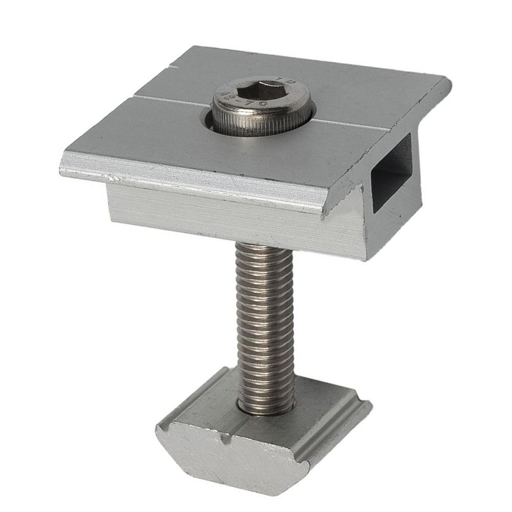 Prata da cremalheira de telhado do trilho da montagem do suporte do módulo solar confortável