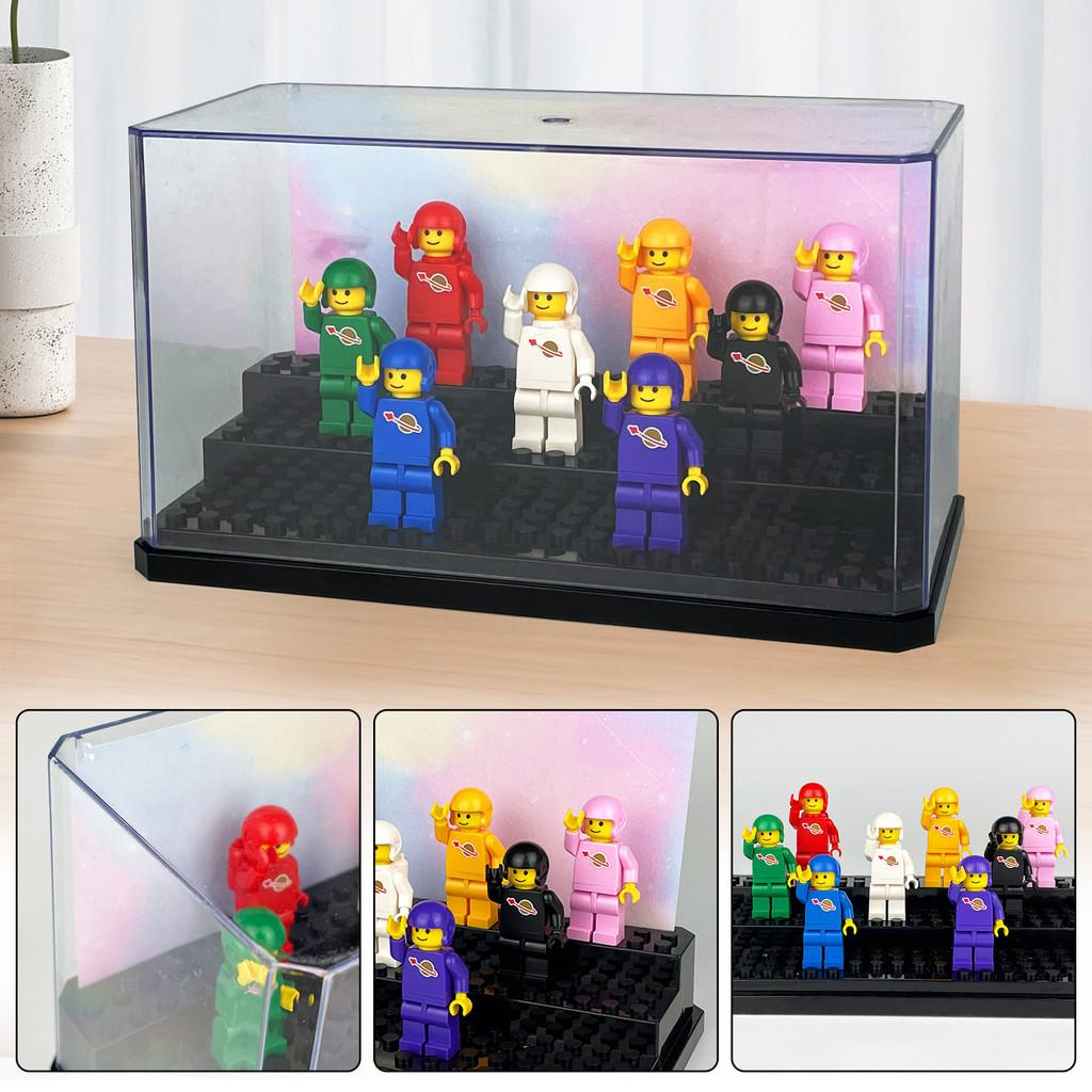 Building Block Display Case With Acrylic Transparent Dustproof Cover For Storage And Diy Projects
