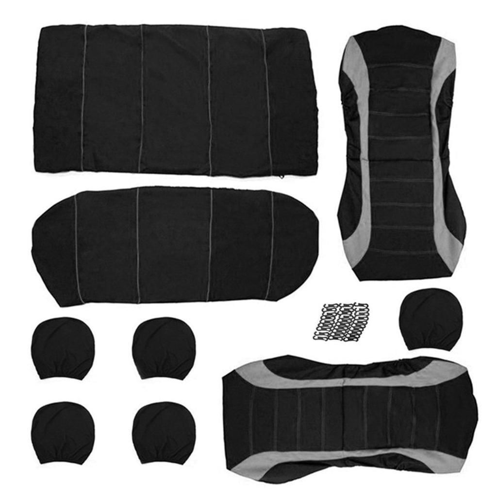 Car for Seat Cover Breathable Cotton Fabric Auto Cushion Mat Protector Universal