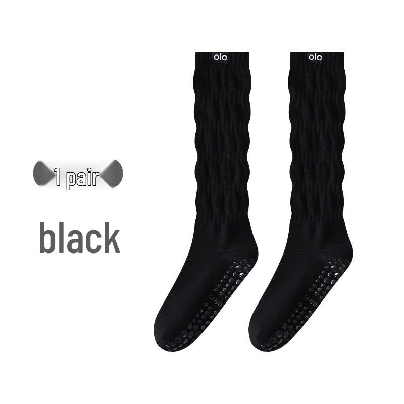 

Women s Anti-Slip Yoga & Pilates Socks - Professional, Non-Slip Grip for Indoor Fitness & Dance One Size 35-39 чорний