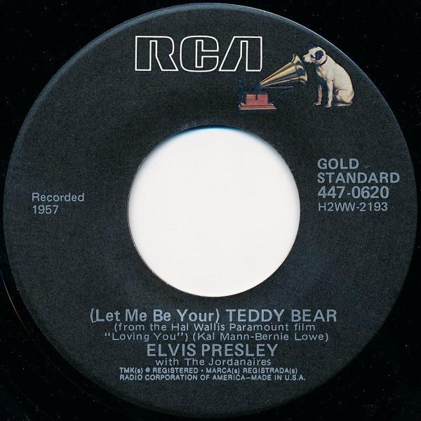 

7inch Record ELVIS PRESLEY THE JORDANAIRES Let Me Be Your Teddy Bear Lovin 4470620 RCA US Rock Used
