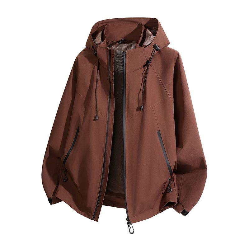 

Spring Trendy Mountain Windbreaker Jacket Women Lightweight Lemon Yellow Outdoor Hiking Coat Unisex XXXL