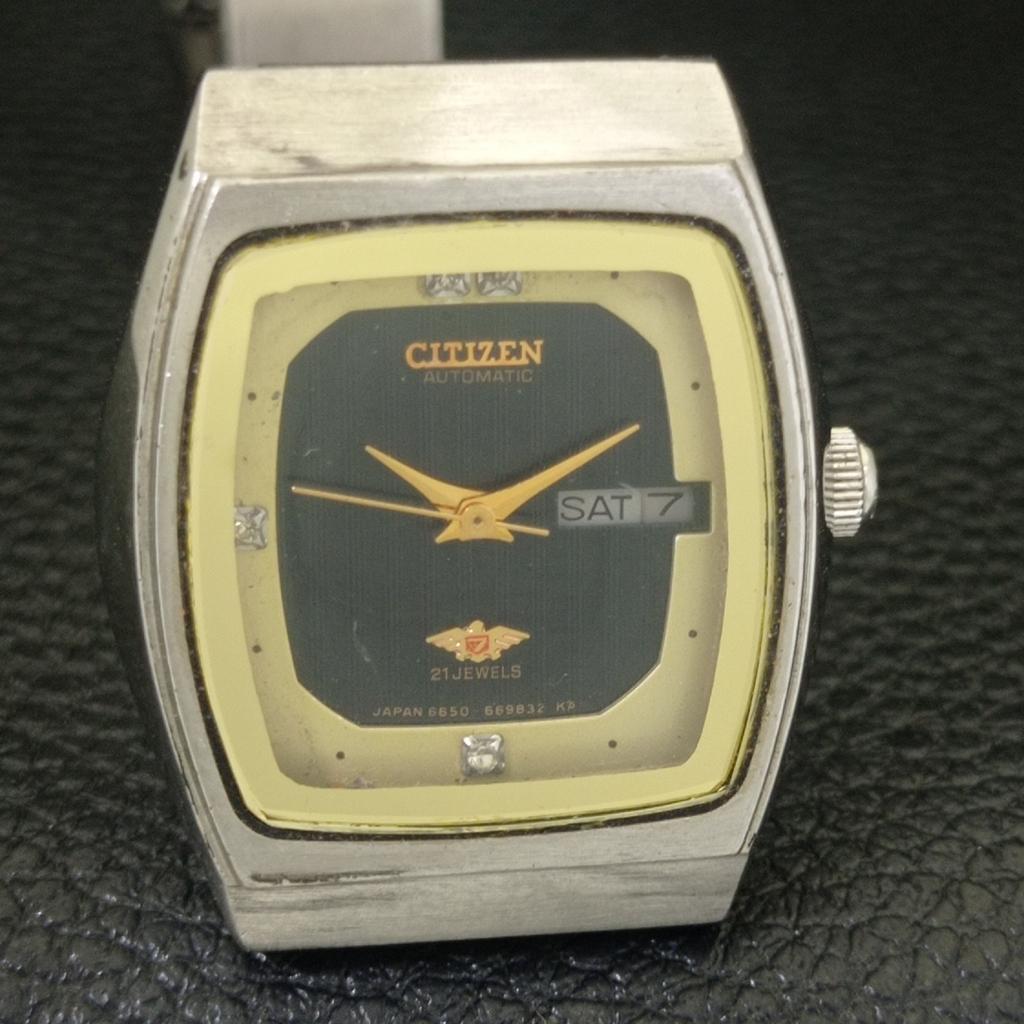 Citizen AUTOMATIC JAPAN 6650A WOMENS VINTAGE ORIGINAL DIAL WATCH A704231-1