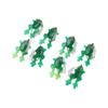 8Pcs Fishing Soft Lures Jump Frog Shape Small Top Water Floating Bait for Freshwater Saltwater Fishing