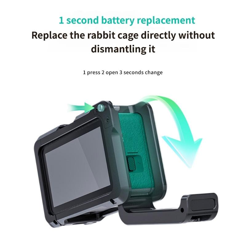 Camera Case Metal Rabbit Cage for Action6 Camera Mount Border Protective Expansion Frame Access
