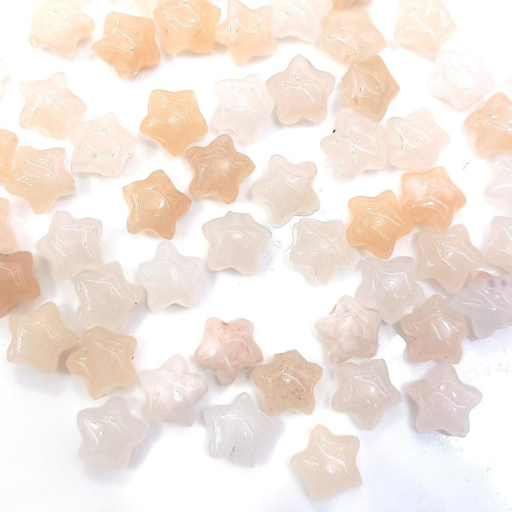 21pcs White Crystal Spacer Loose Beads Sodalite Jewelry Making Material Necklace Earrings