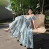 Beach Dress New Seaside Vacation Bohemian Long Dress Dress Organza Photo Travel Wear Super Fairy
