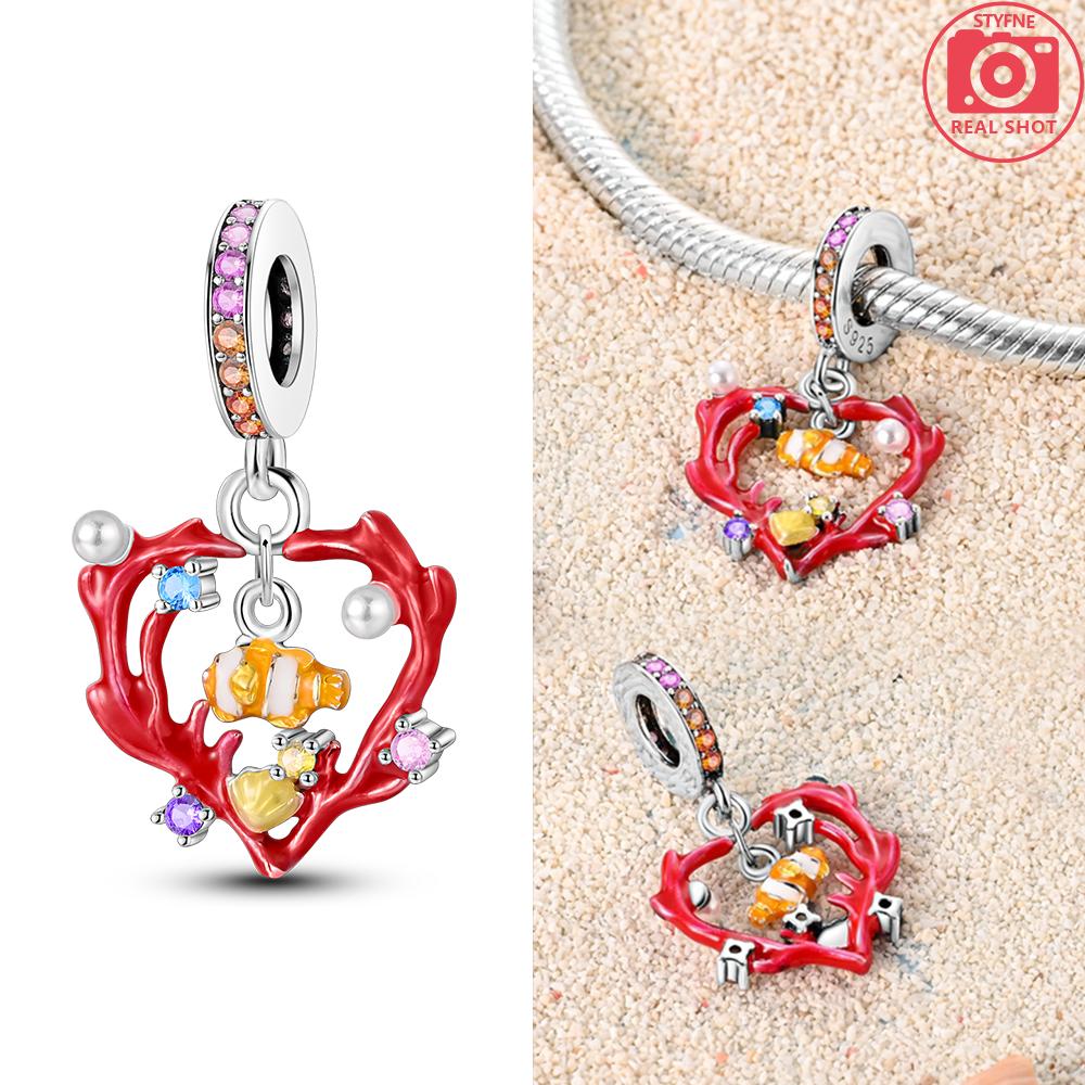 Original Ocean Trendy Copper Dolphin Crab Boat Beach Charms Beads Fit 3Mm Bracelets Diy Thoughtful Fine Jewelry Making Gifts