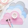 Cloud Shape Silicone Table Pad Placemat Food Grade Kid Plate Mat Waterproof Heat Insulation Mat Kitchen Gadget Easy Cleaning Mat