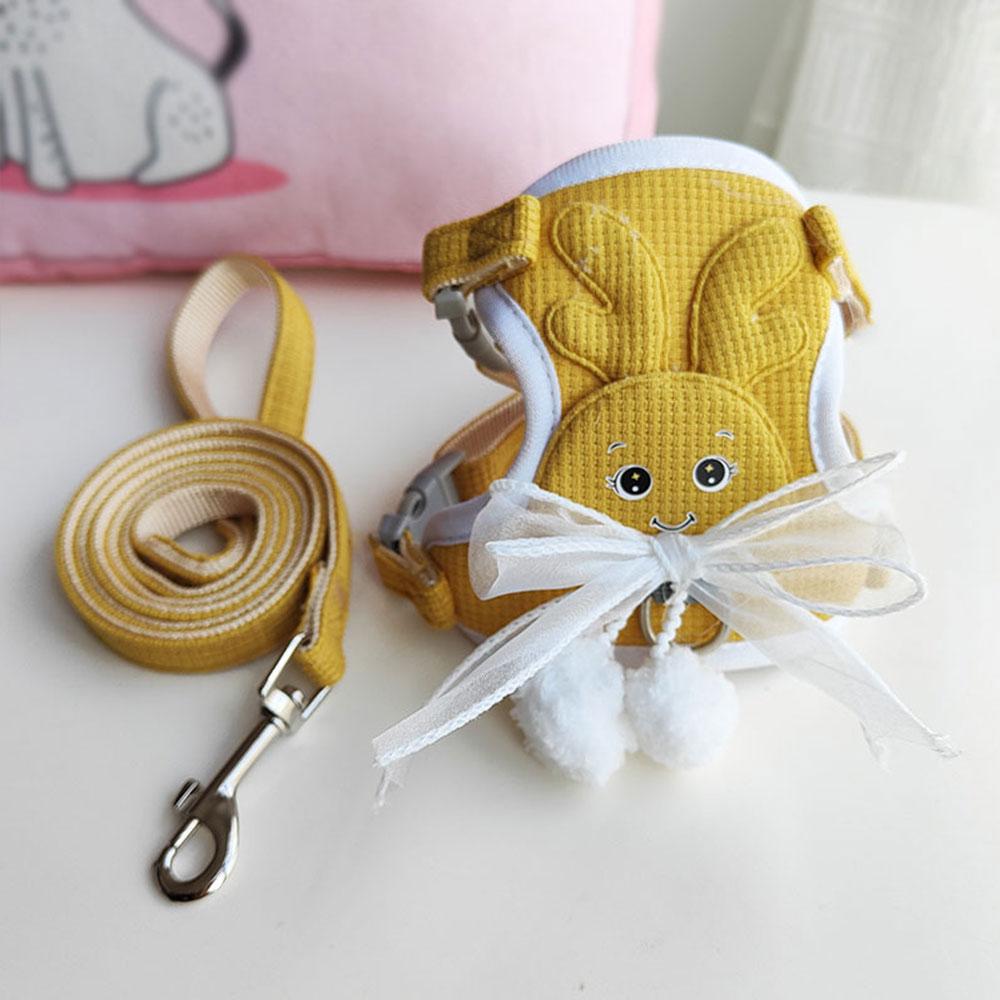 

Поводок-шлейка для груди для собак, милый мультяшный дизайн, отдельный поводок для собак и кошек, поводок для тедди и йоркширских терьеров, аксессуары для питомцев S