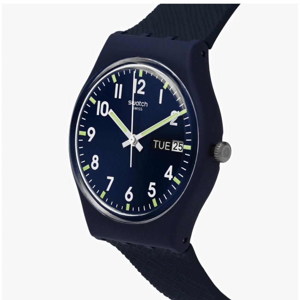 Swatch So28n702 Classic Sir Blue Common Urethane Watch