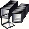 20 Pièces Vitrines Flottantes 3D Clearview Boîte de Rangement pour Bijoux en Acrylique Anti-poussière avec Film Élastique Organisateur Suspendu Transparent