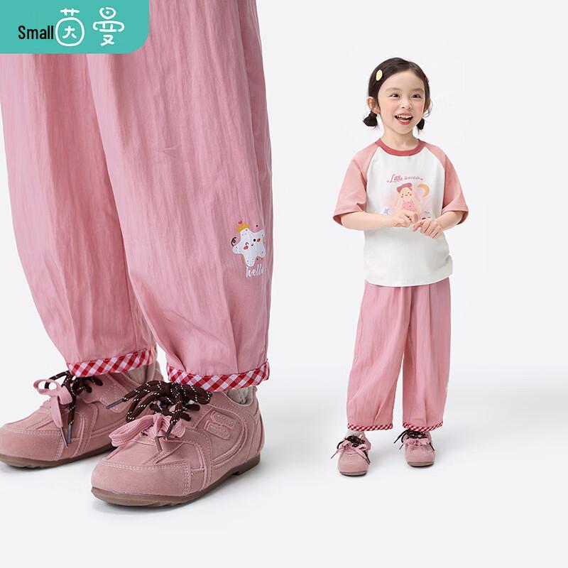 

Girl s Summer Cartoon Print Lightweight Jogger Pants 110