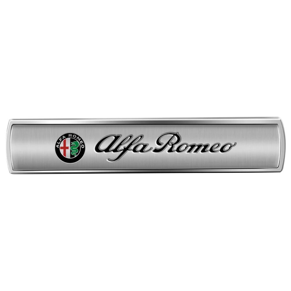 CYYPT1 Car Accessories 3D Metal Emblem Car Body Fender Logo Stickers for Alfa Romeo Giulietta Stelvio Mito 159 147 156 166 Giulia GT 8C
