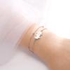 Stainless Steel Jigsaw Puzzle Piece Bracelet Layer Beads Chain Bracelet Fashion Best Friend Couple Jewelry Birthday Gift