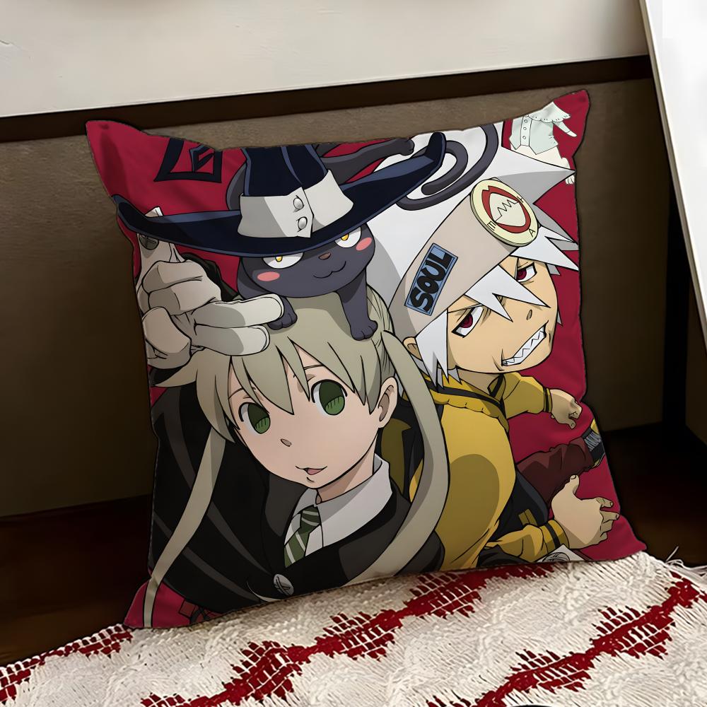 Anime SSOUL EEATER Cushion Cover Reversible Soft Durable Pillow Cover Home Car MultiScene Use for Daily Comfort