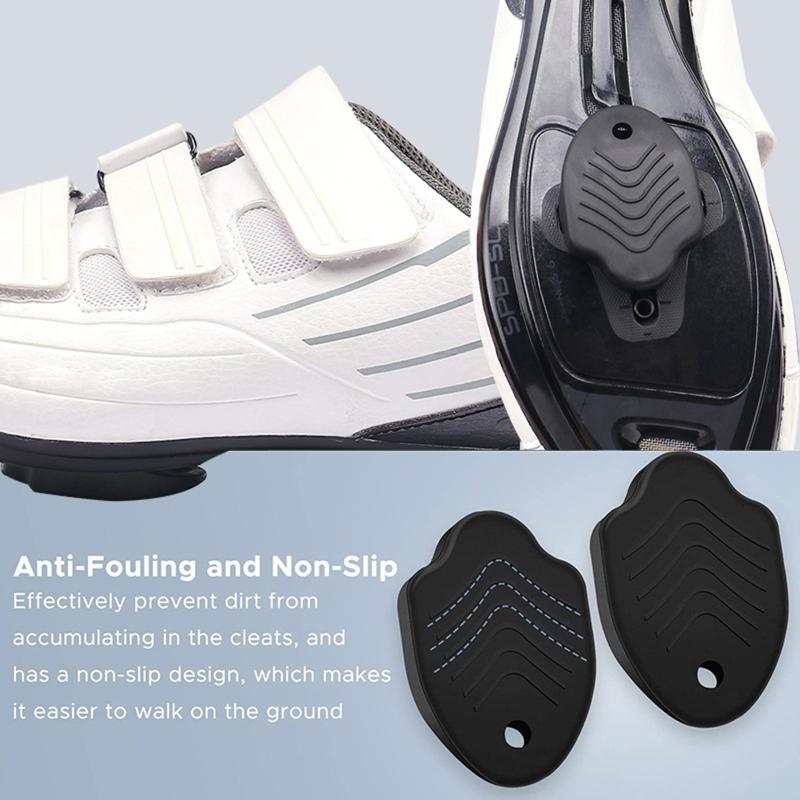 1 Pair Portable Mountain MTB Bike Pedal Cleats Covers Easy Installation