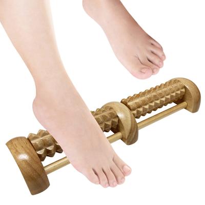 Massage Your Feet Anywhere with This Wooden Foot Roller for Pressure Points and Ideal for Office or Home Anytime, Acupressure. Use.