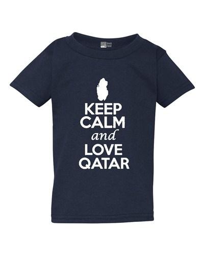 Keep Calm And Love Qatar Country People Patriotic Toddler Kids T-Shirt Tee Unisex T-Shirt XXXL