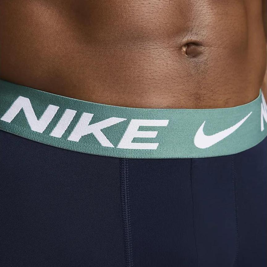 Nike Quick-Dry Comfortable Underwear 3-Pack Men Underwear Obsidian Cactus-Green White DV3956-451