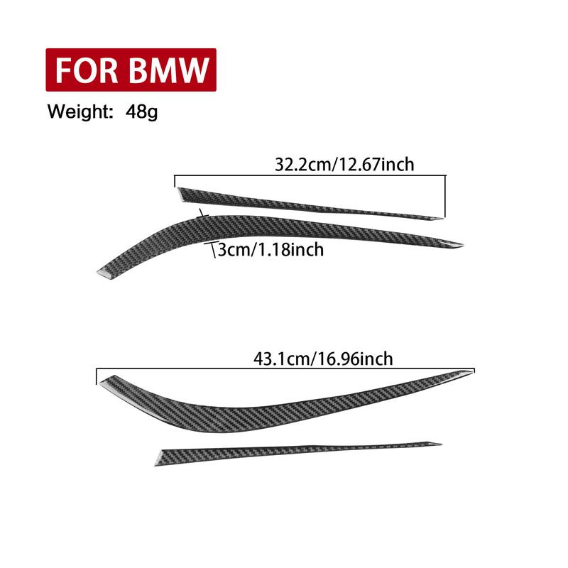 Kohlefaser Autozubehör Rückleuchten-Header Modifizierte Außenverkleidung Abdeckung Aufkleber Für BMW 4er Serie 4-Tür G22 G23 G26 -2025