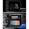 FIILINES Center Console Organizer with Anti-Slip Mats for CX-5 CX5 2017-2025, Console Tray Secondary Armrest Storage Box ABS Insert Container