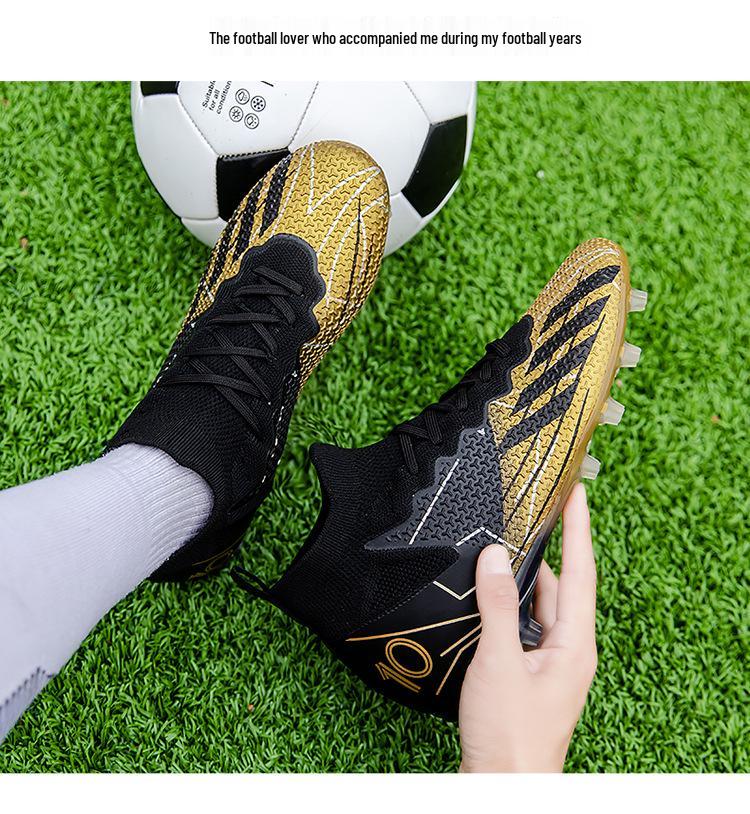 Men's Professional Long Stud Soccer Shoes for Artificial Turf
