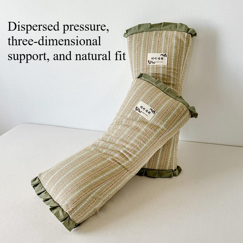 1Pc New Korean-Style Small Floral Neck Protection Pillow Fits the Cervical Vertebrae Well and Relieves Fatigue