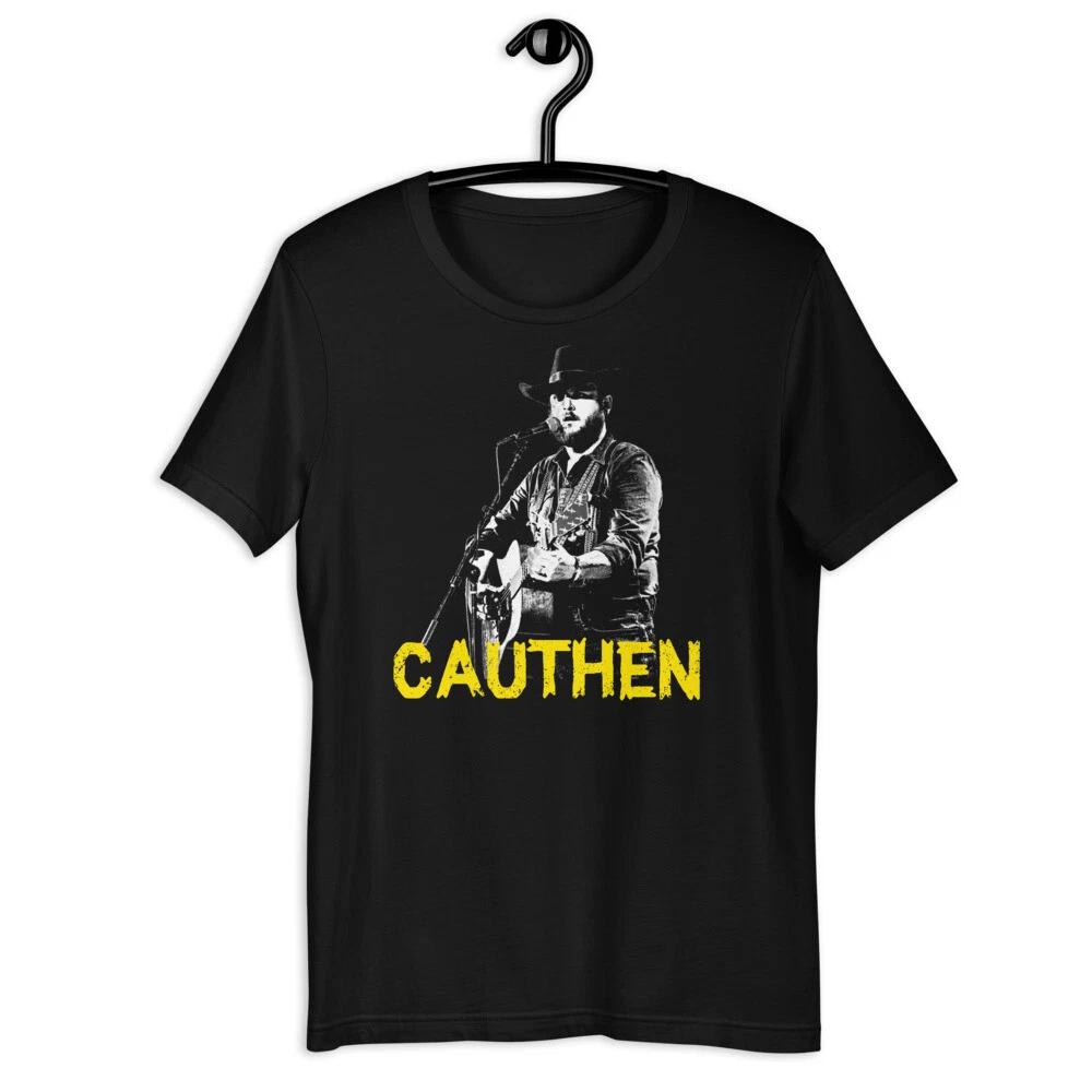 

PAUL CAUTHEN Country Music Black Tee Short-Sleeve Unisex 100% Cotton T-shirt Mens Tees Top 3XL