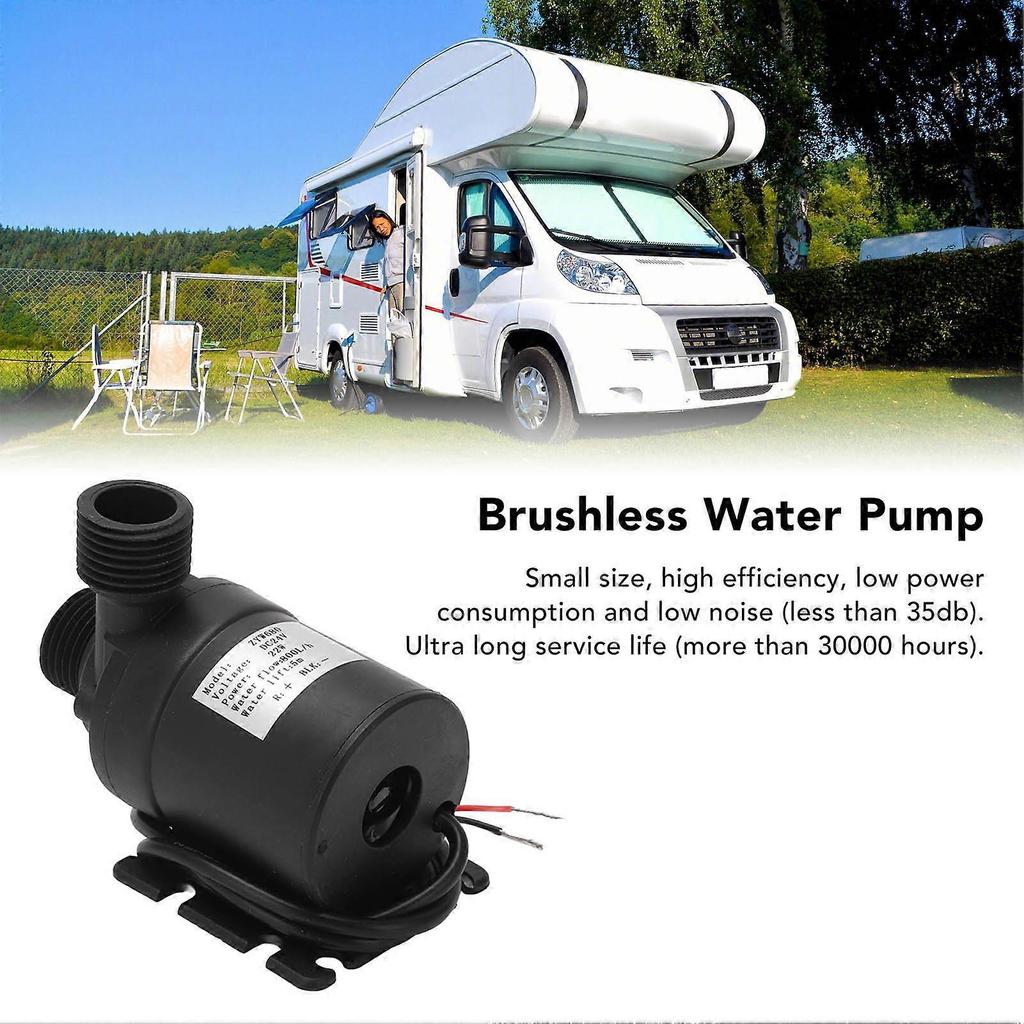 DC 24V Brushless Water Pump Submersible 800L/H Flow 9500rpm IP68 Waterproof for Pond Aquarium Fish Tank