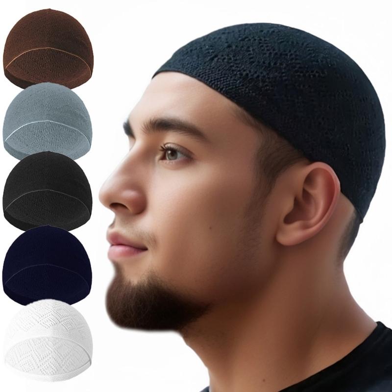 Comfortable Religious Hat Winter Warm Hat Portable Prayer Unisex Knitted Hat for Casual Daily Wear