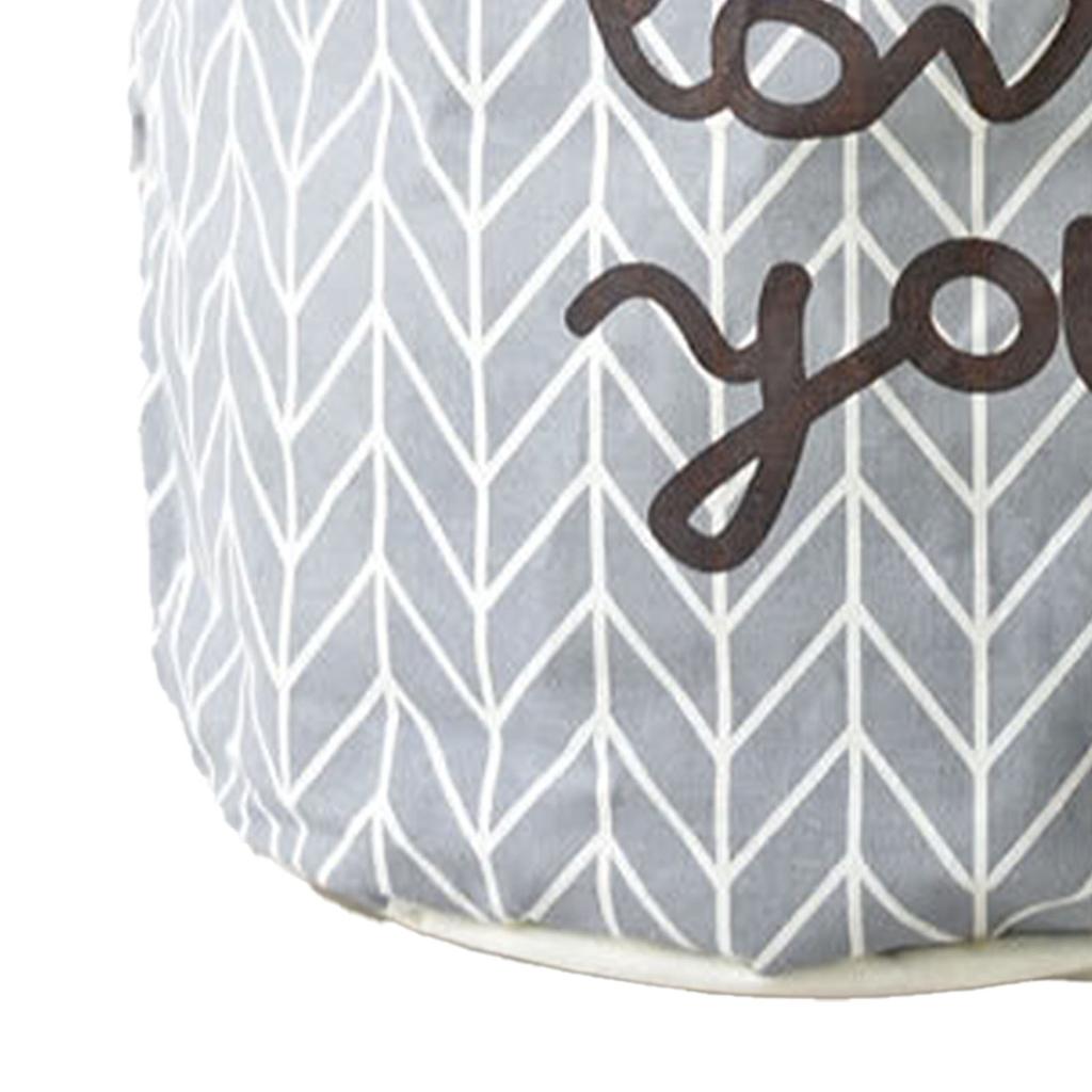 Laundry Basket Cotton Linen Foldable Round Dirty Clothes Storage Bag Folding Laundry Hamper for