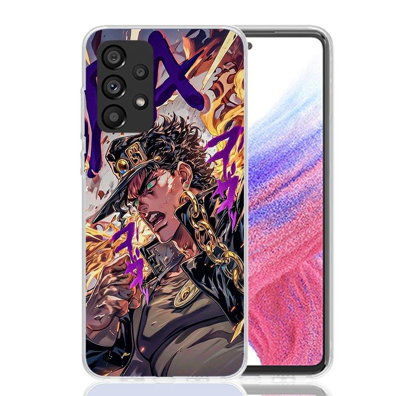 JoJo's Bizarre Adventure Kujo Jotaro Phone Case for Samsung Galaxy A52 A51 A50S A12 A22 A32 A72 A10S A30S A31 A71 Note 20 Ultra