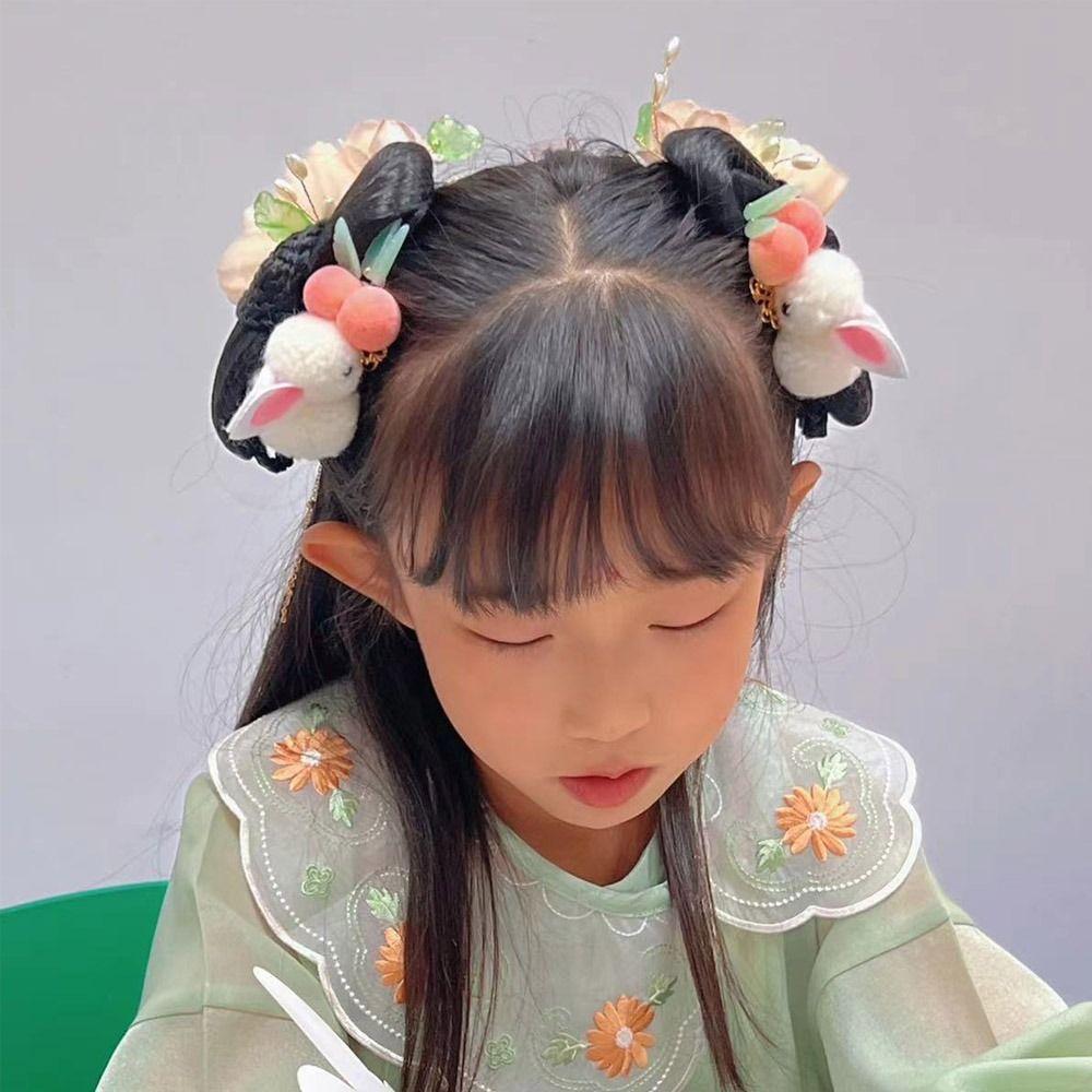 

Plush Cute Lovely Rabbit Hairpin Children s Hair Clip Korean Style Hair Clip New Year Bangs Clip E