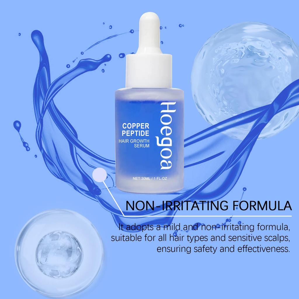 Hoegoa Copper Peptide Hair Serum Nutritive Nourishing Scalp Treatment Hair Root Repair Volume Strengthening Hair