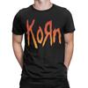 Funny Music Rock Korn Band T-Shirt Men Round Collar 100% Cotton T Shirts Short Sleeve Tees Unique Clothes