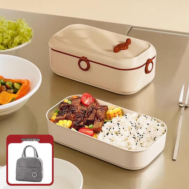 Isolerad elektrisk uppvärmd matlåda för en person