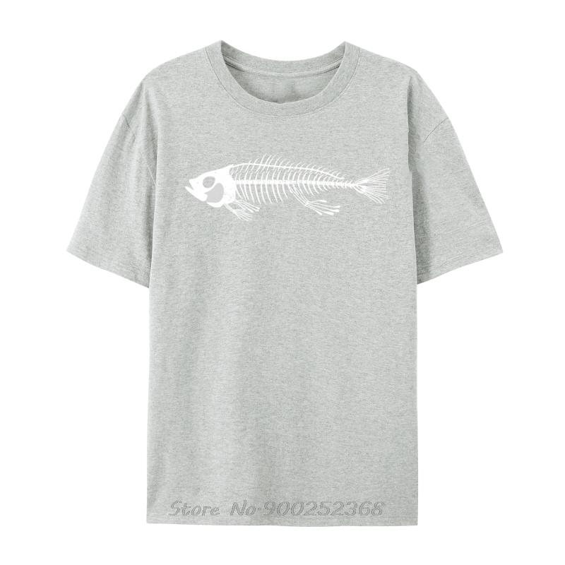 

Bone Fish Skeleton Slim Fit Casual Tshirt 2024 Fashion Mens T Shirt Oversized Oneck Tops Tees Funny Casual Tshirt Streetwear S