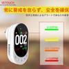 VETOUCH Portable Carbon Monoxide Travel Carbon Monoxide Outdoor CO Detector with Temperature and Humidity Clear LCD Accurate Intelligent Phase Flip
