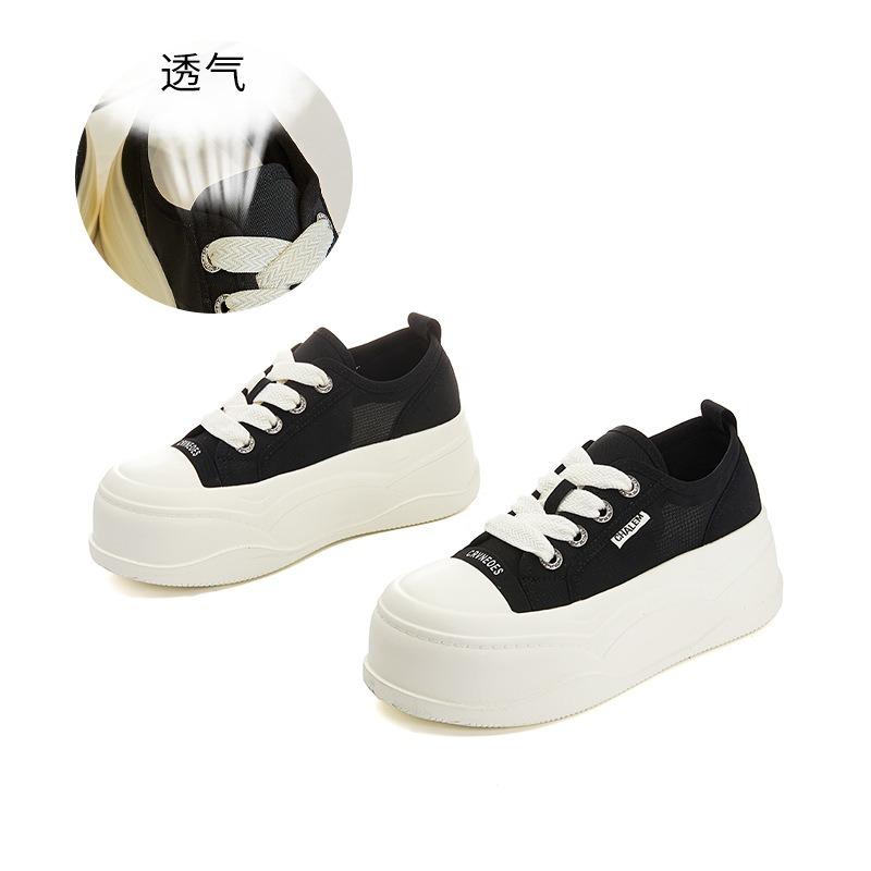 Foam sole white shoes women's summer new thick sole heightening breathable casual single shoes women's small women's shoes tide